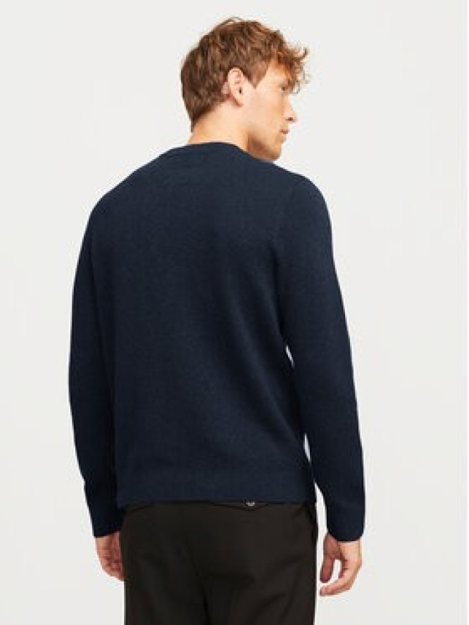 Jack&Jones Sweter Milano 12259666 Granatowy Relaxed Fit