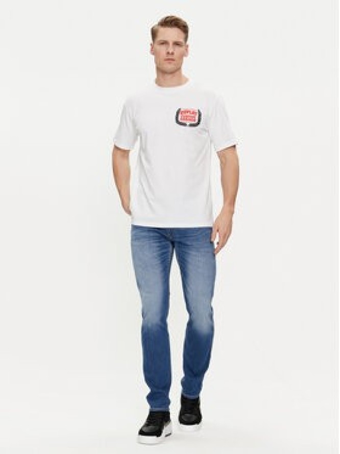 Replay T-Shirt M6765.000.22662 Biały Regular Fit