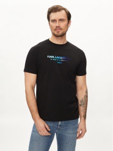 KARL LAGERFELD T-Shirt 755062 542241 Czarny Regular Fit