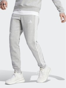 adidas Spodnie dresowe Essentials Fleece 3-Stripes Cuff IJ6494 Szary Regular Fit
