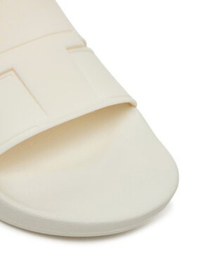 Calvin Klein Klapki Pool Slide Double T HM0HM01752 Biały