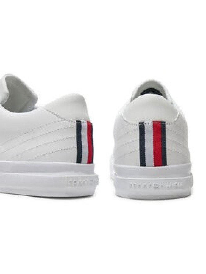 Tommy Hilfiger Sneakersy Th Hi Vulc Street Low Lth FM0FM05111 Biały