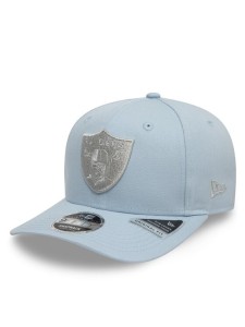 New Era Czapka z daszkiem Las Vegas Raiders Metallic 9FIFTY 60595207 Błękitny