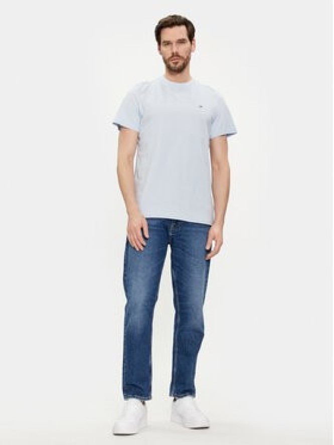 Tommy Jeans T-Shirt Classic DM0DM09598 Błękitny Regular Fit