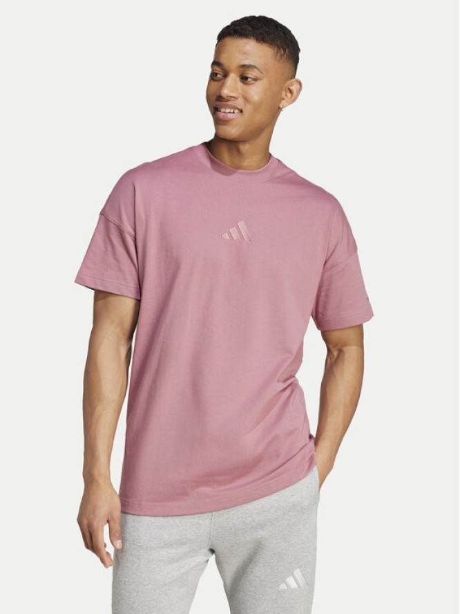 adidas T-Shirt ALL SZN IY4140 Różowy Loose Fit