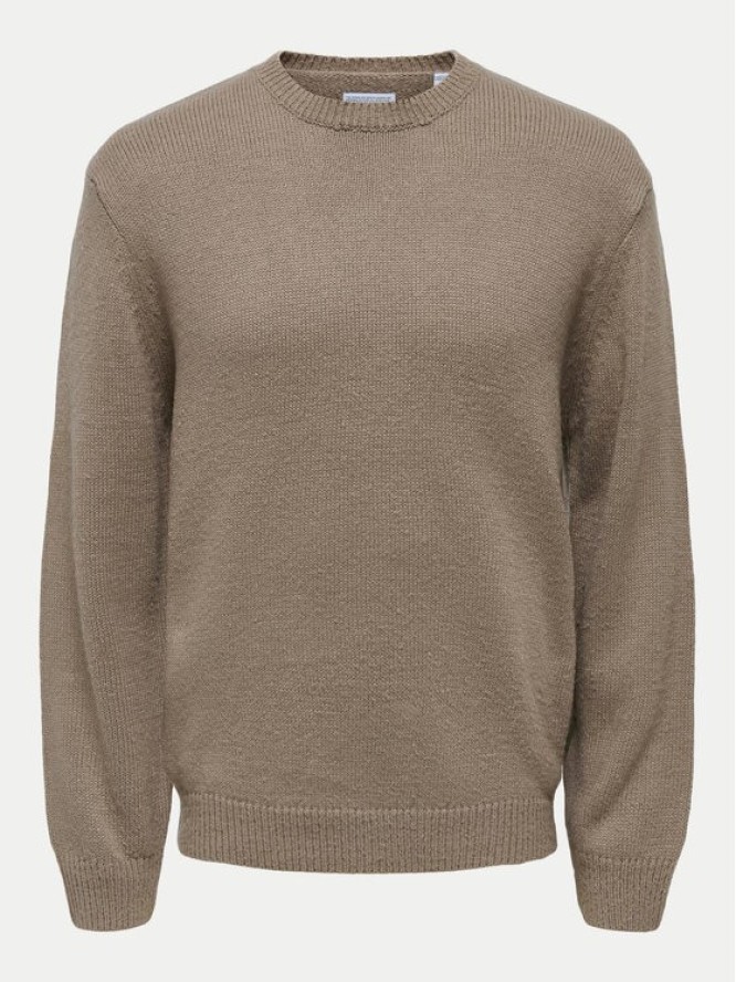 Only & Sons Sweter Anthony 22029798 Beżowy Regular Fit