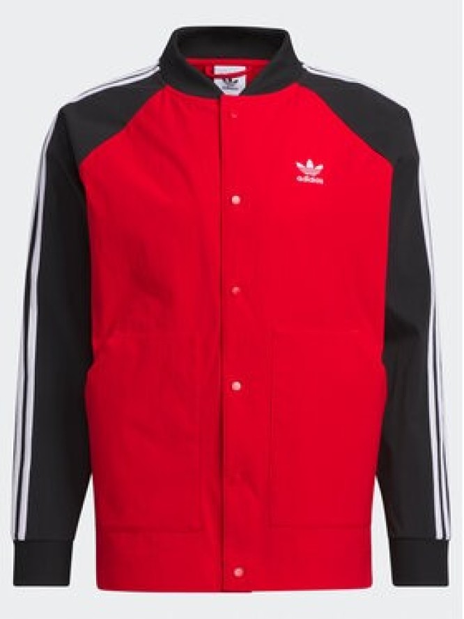 adidas Kurtka bomber IC5542 Czerwony Regular Fit