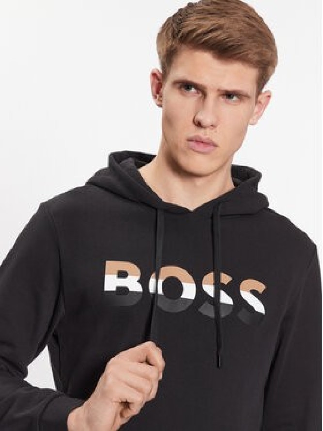 Boss Bluza Iconic 50492344 Czarny Regular Fit