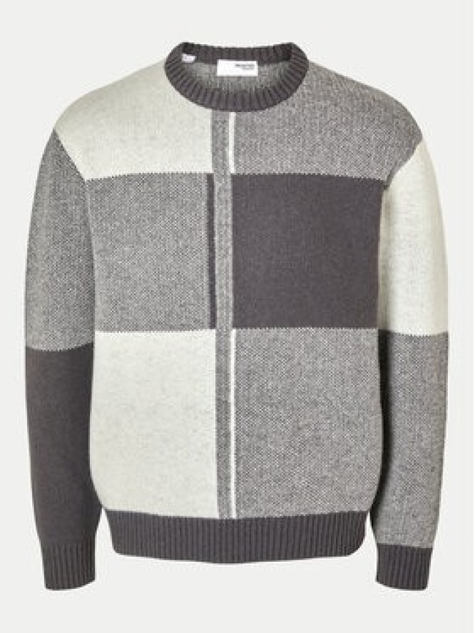 Selected Homme Sweter 16094557 Szary Relaxed Fit