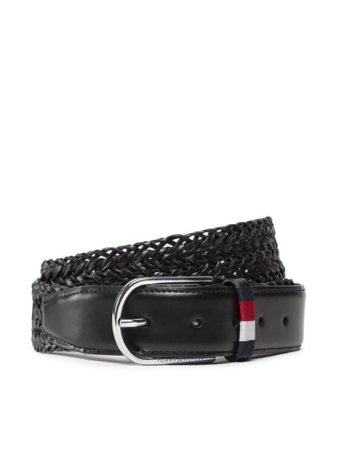 Tommy Hilfiger Pasek Męski Business Braided 3.5 AM0AM09415 Czarny