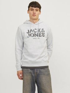 Jack & Jones Bluza "James" w kolorze jasnoszarym rozmiar: L