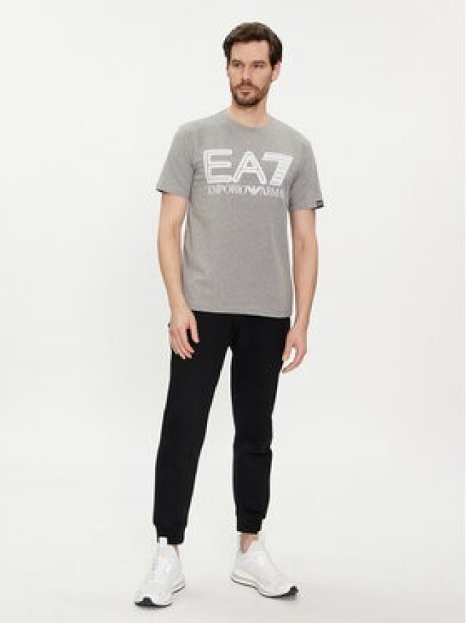 EA7 Emporio Armani T-Shirt 3DPT37 PJMUZ 3905 Szary Regular Fit