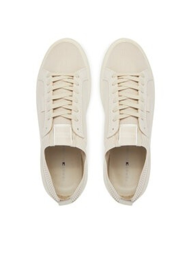 Tommy Hilfiger Sneakersy Light Cupsole Knit Seasonal FM0FM05403 Beżowy
