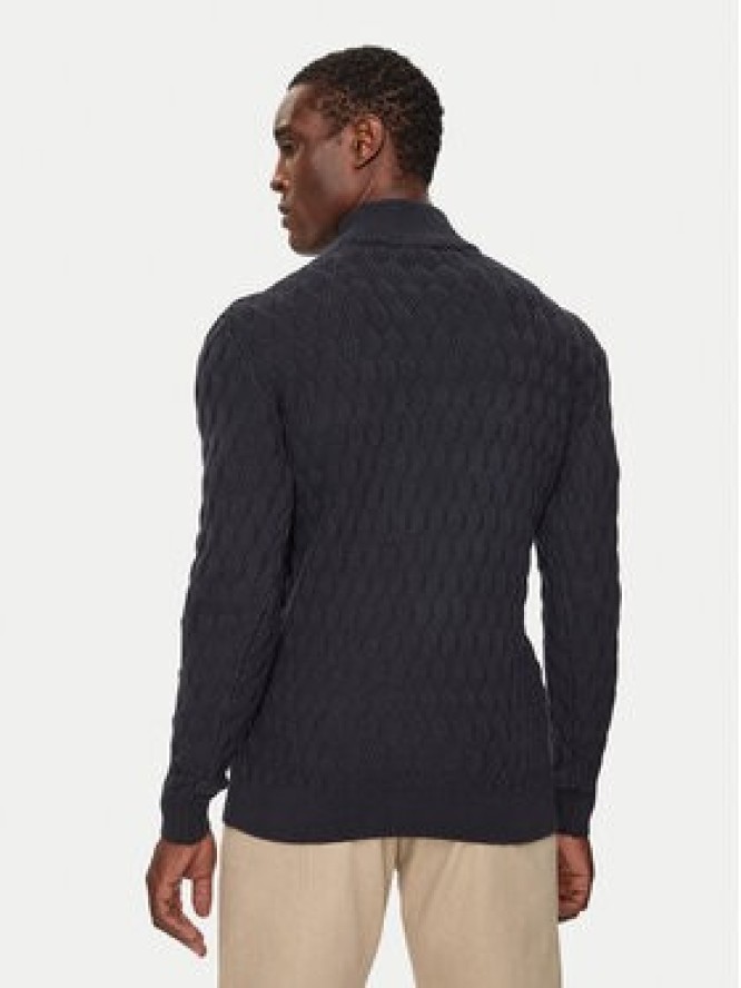 INDICODE Sweter Aldom 35-822 Granatowy Regular Fit