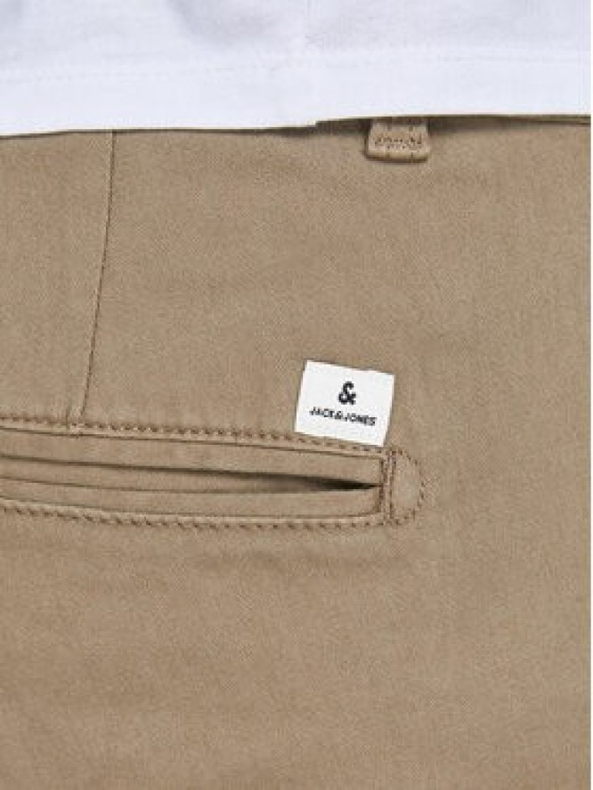 Jack&Jones Spodnie materiałowe Marco Dave 12174307 Beżowy Slim Fit