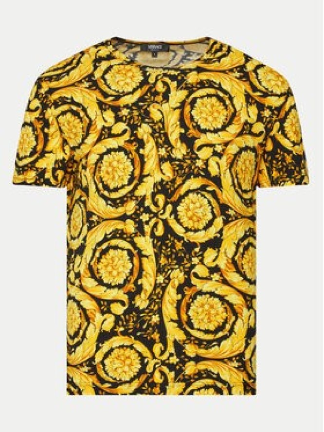 Versace T-Shirt 1000959 1A11188 Żółty Regular Fit