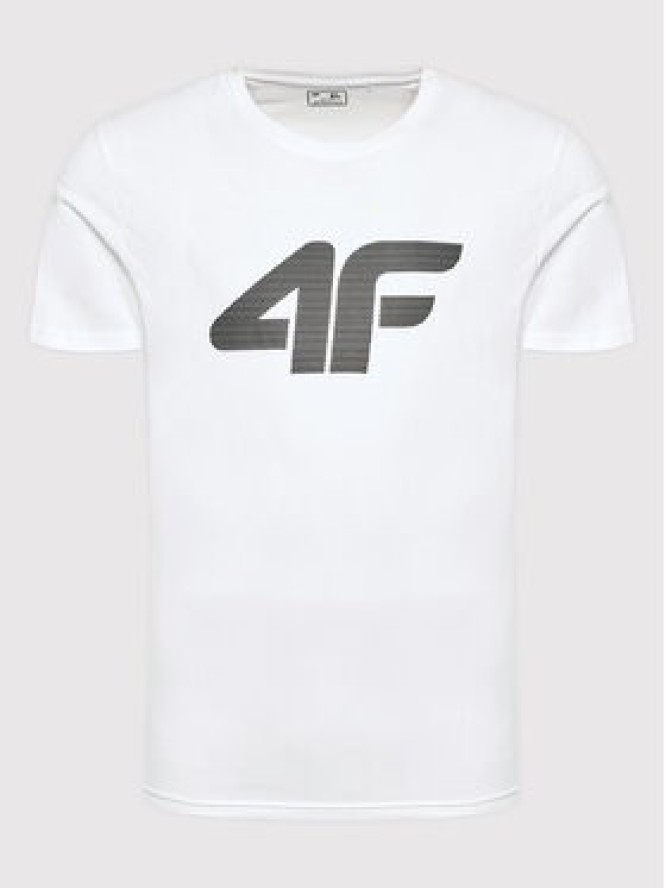 4F T-Shirt H4L22-TSM353 Biały Regular Fit