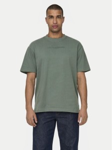 Only & Sons T-Shirt 22028766 Zielony Relaxed Fit