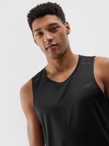 4F Tank top do biegania szybkoschnący męski - czarny 3XL