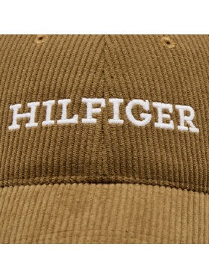 Tommy Hilfiger Czapka z daszkiem Monotype Cordoroy Cap AM0AM11990 Beżowy