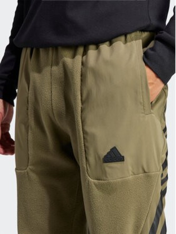 adidas Spodnie dresowe Future Icons 3-Stripes IJ8859 Zielony Regular Fit