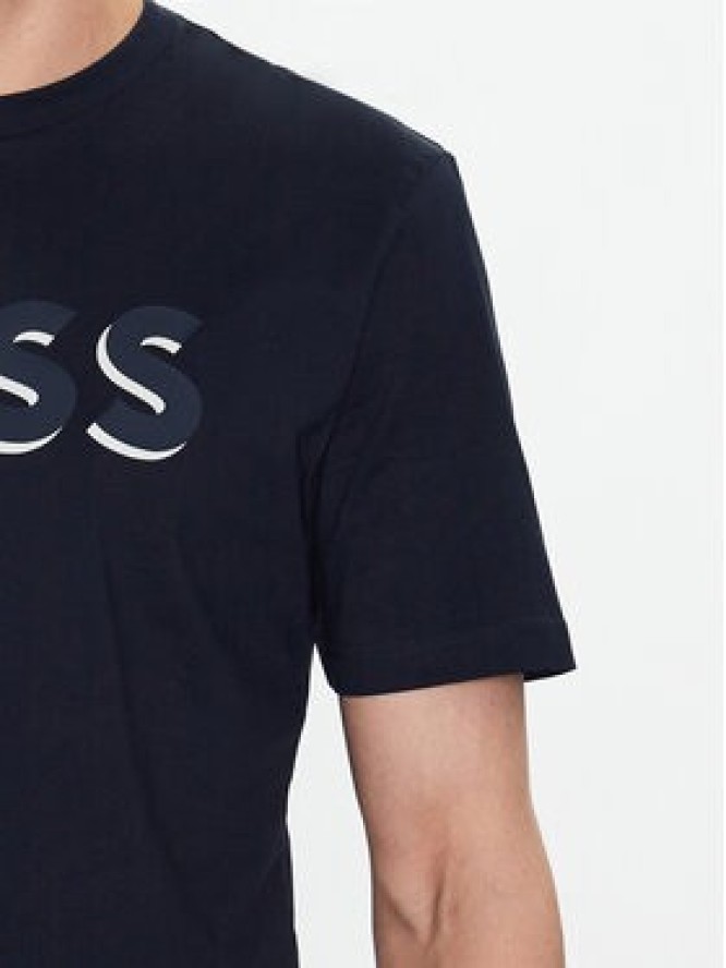 Boss T-Shirt 50481611 Granatowy Regular Fit