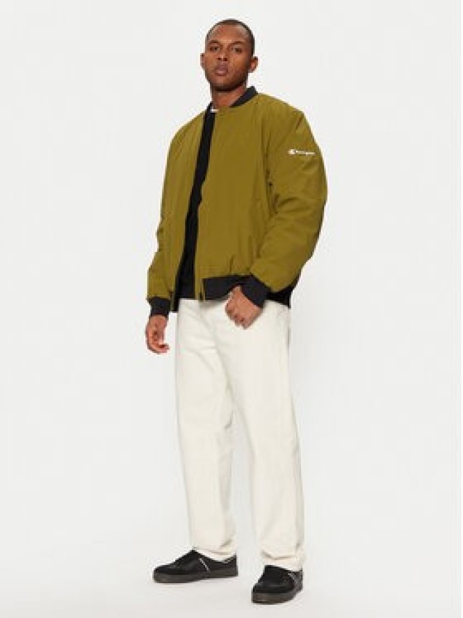 Champion Kurtka bomber 220344 Zielony Regular Fit