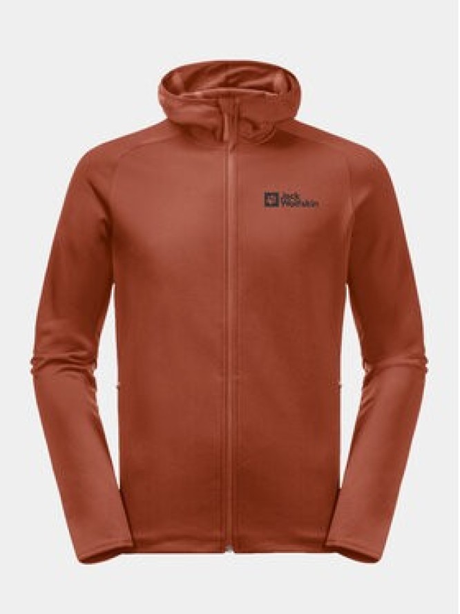 Jack Wolfskin Bluza techniczna Baiselberg Hooded Fz 1710541 Czerwony Regular Fit