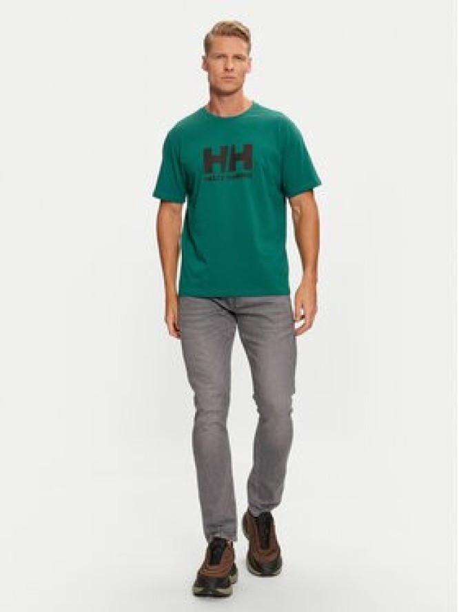 Helly Hansen T-Shirt Logo 30396 Zielony Regular Fit