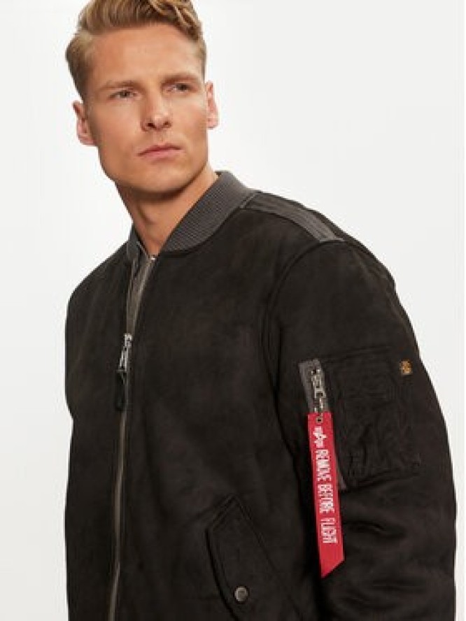 Alpha Industries Kurtka bomber 148122 Czarny Regular Fit