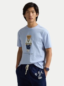 Polo Ralph Lauren T-Shirt 710973137001 Błękitny Slim Fit