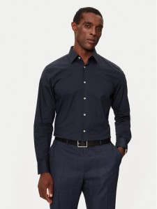 Boss Koszula H-Hank 50519859 Granatowy Slim Fit