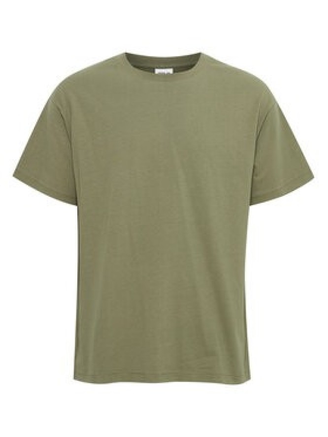 Solid T-Shirt 21107195 Zielony Regular Fit