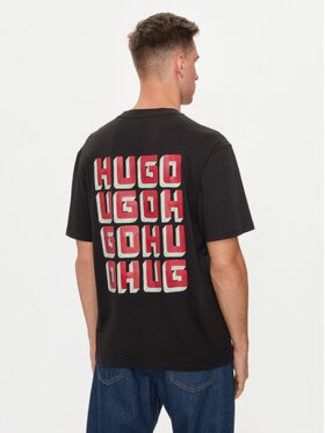 Hugo T-Shirt Diqitee 50519714 Czarny Relaxed Fit