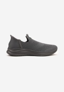 Ciemnoszare Wsuwane Buty Sportowe Sneakersy z Siateczki Lioselle