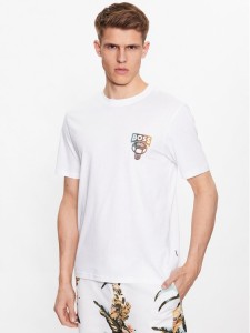 Boss T-Shirt 50491723 Biały Relaxed Fit