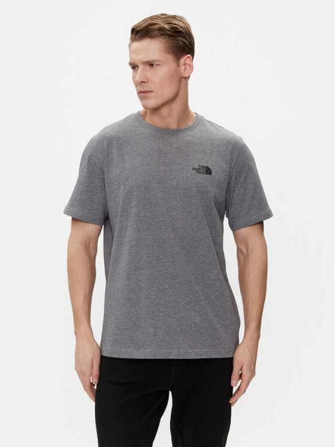 The North Face T-Shirt Simple Dome NF0A87NG Szary Regular Fit