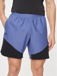 Under Armour Szorty sportowe Ua Peak Woven Hybrid Short 1383348-561 Niebieski Fitted Fit