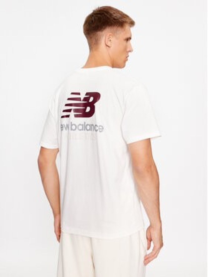 New Balance T-Shirt Athletics Remastered Graphic Cotton Jersey Short Sleeve T-shirt MT31504 Biały Regular Fit