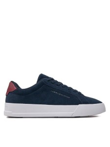 Tommy Hilfiger Sneakersy Th Court Better Suede FM0FM04973 Granatowy