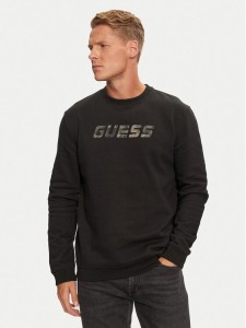 Guess Bluza Keid Z4BQ18 KCEA0 Czarny Regular Fit