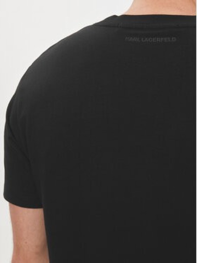 KARL LAGERFELD T-Shirt 755085 542221 Czarny Regular Fit