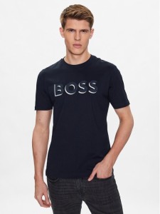 Boss T-Shirt 50481611 Granatowy Regular Fit