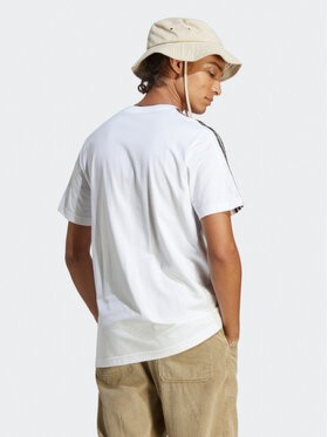 adidas T-Shirt Essentials Single Jersey 3-Stripes T-Shirt IC9343 Biały Regular Fit
