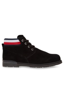 Tommy Hilfiger Trapery Core Hilfiger Suede Boot FM0FM04800 Czarny