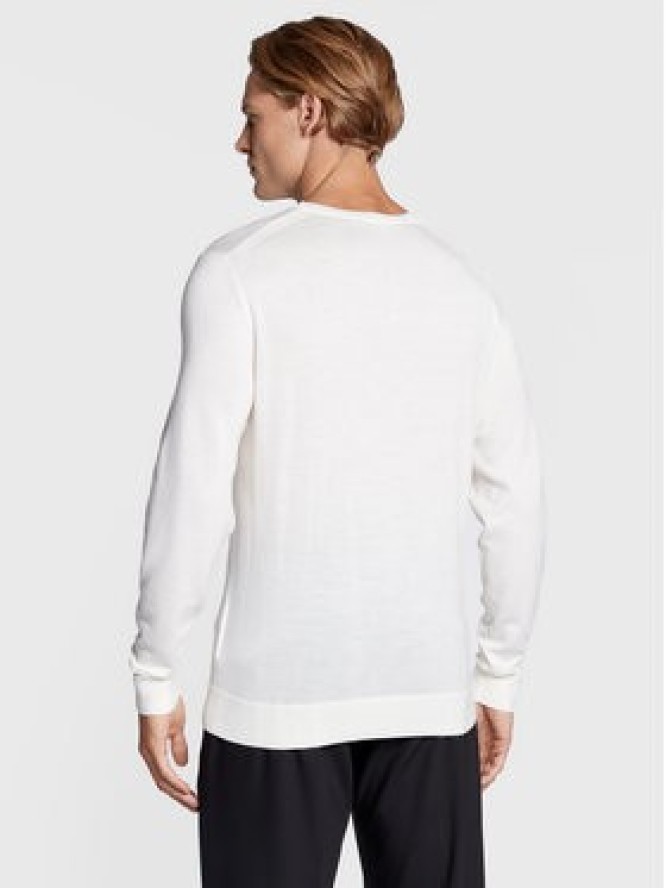 Calvin Klein Sweter Superior K10K109474 Biały Regular Fit