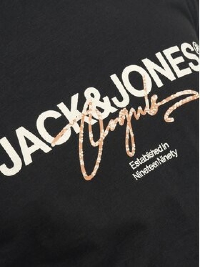 Jack&Jones T-Shirt Joraruba 12255452 Czarny Standard Fit