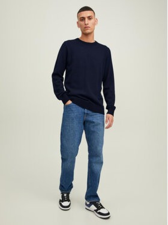 Jack&Jones Sweter 12212816 Granatowy Regular Fit