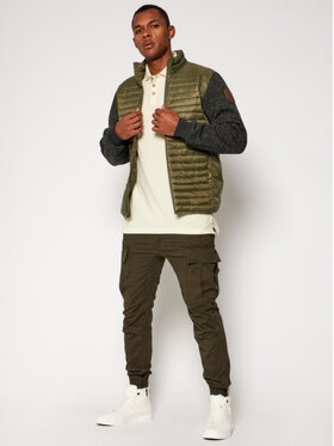 Alpha Industries Joggery Airman 188201 Zielony Tapered Fit