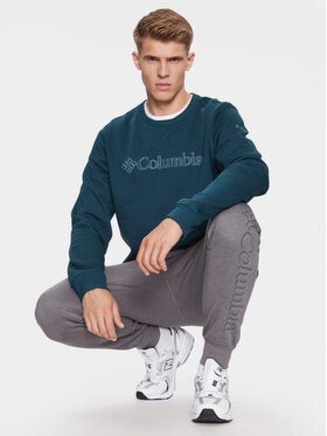 Columbia Bluza M Logo Fleece Crew Niebieski Regular Fit